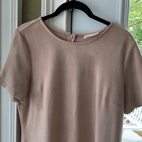 Moon Collection Dresses & Skirts - Moon Collection micro suede dusty pink dress small